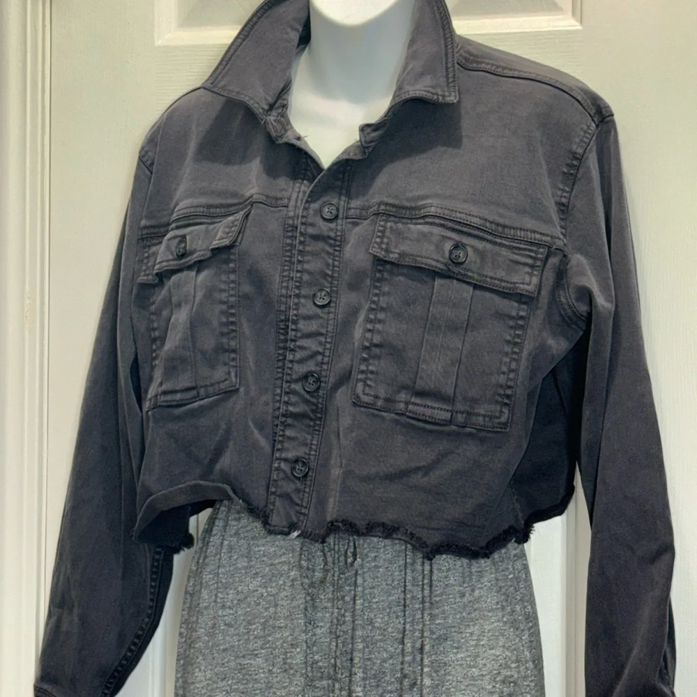Women's splendid Gray Denim Jacket - Picture 6 of 6